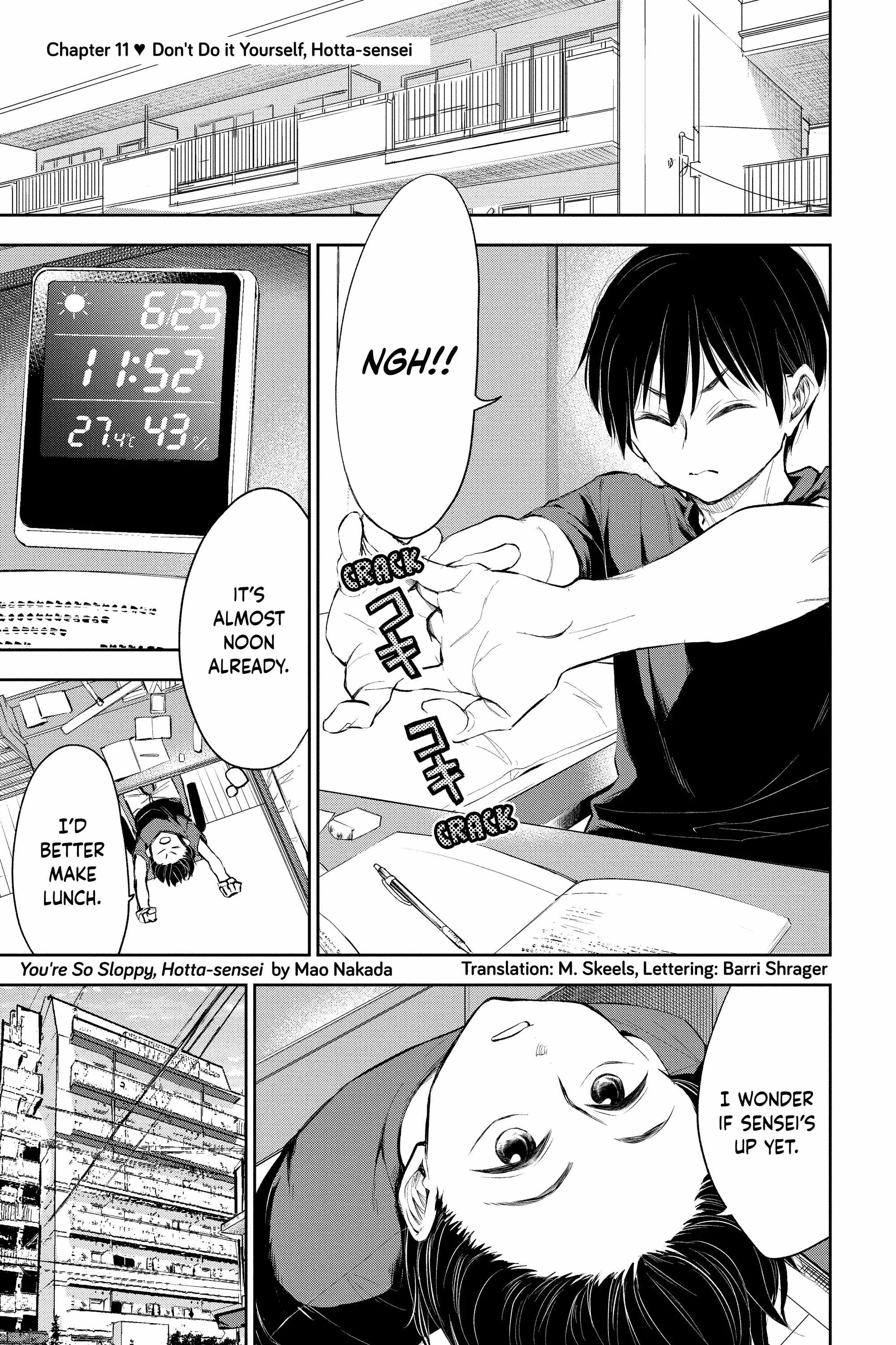 You’re So Sloppy, Hotta-sensei Chapter 11 - Page 1