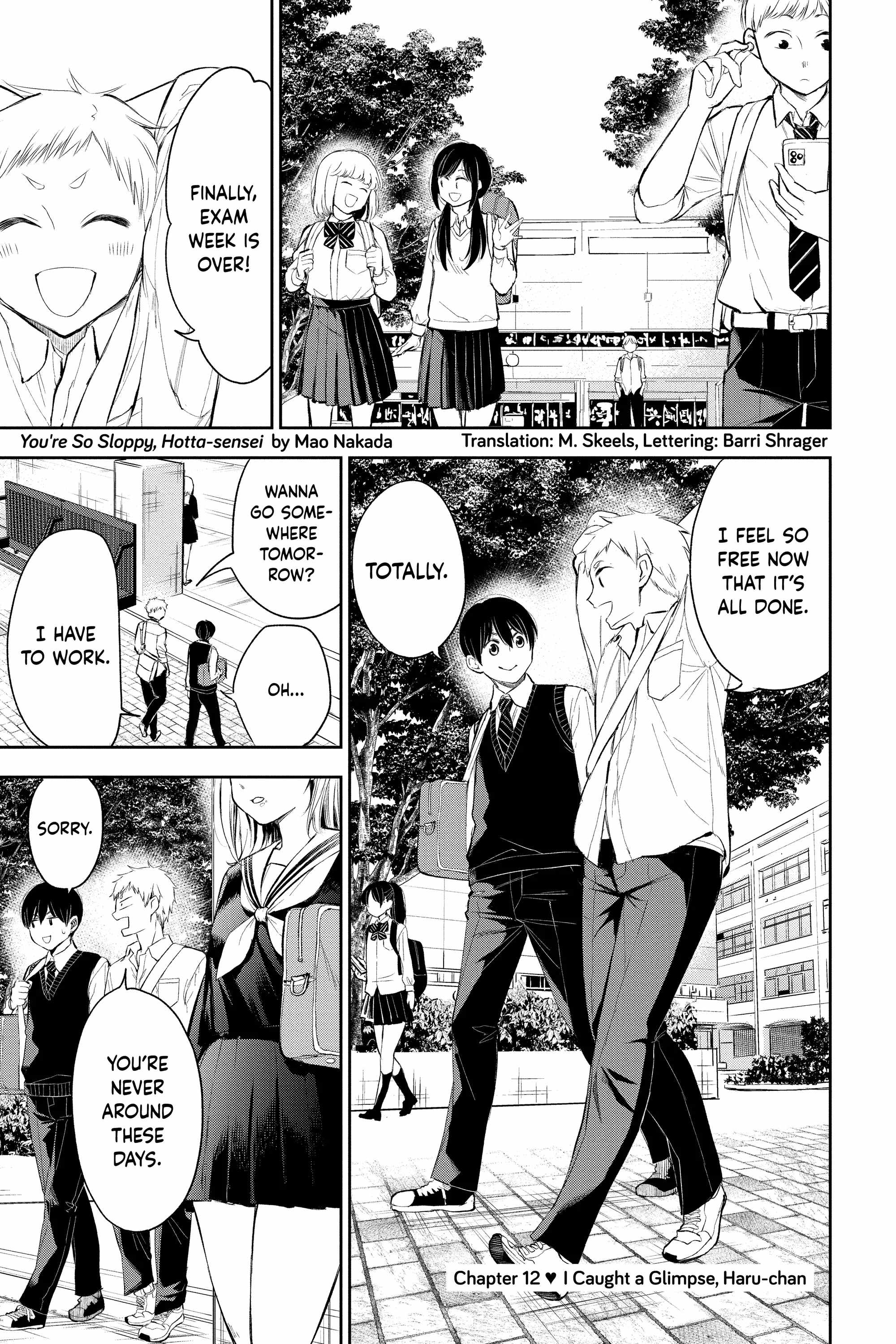 You’re So Sloppy, Hotta-sensei Chapter 12 - Page 1