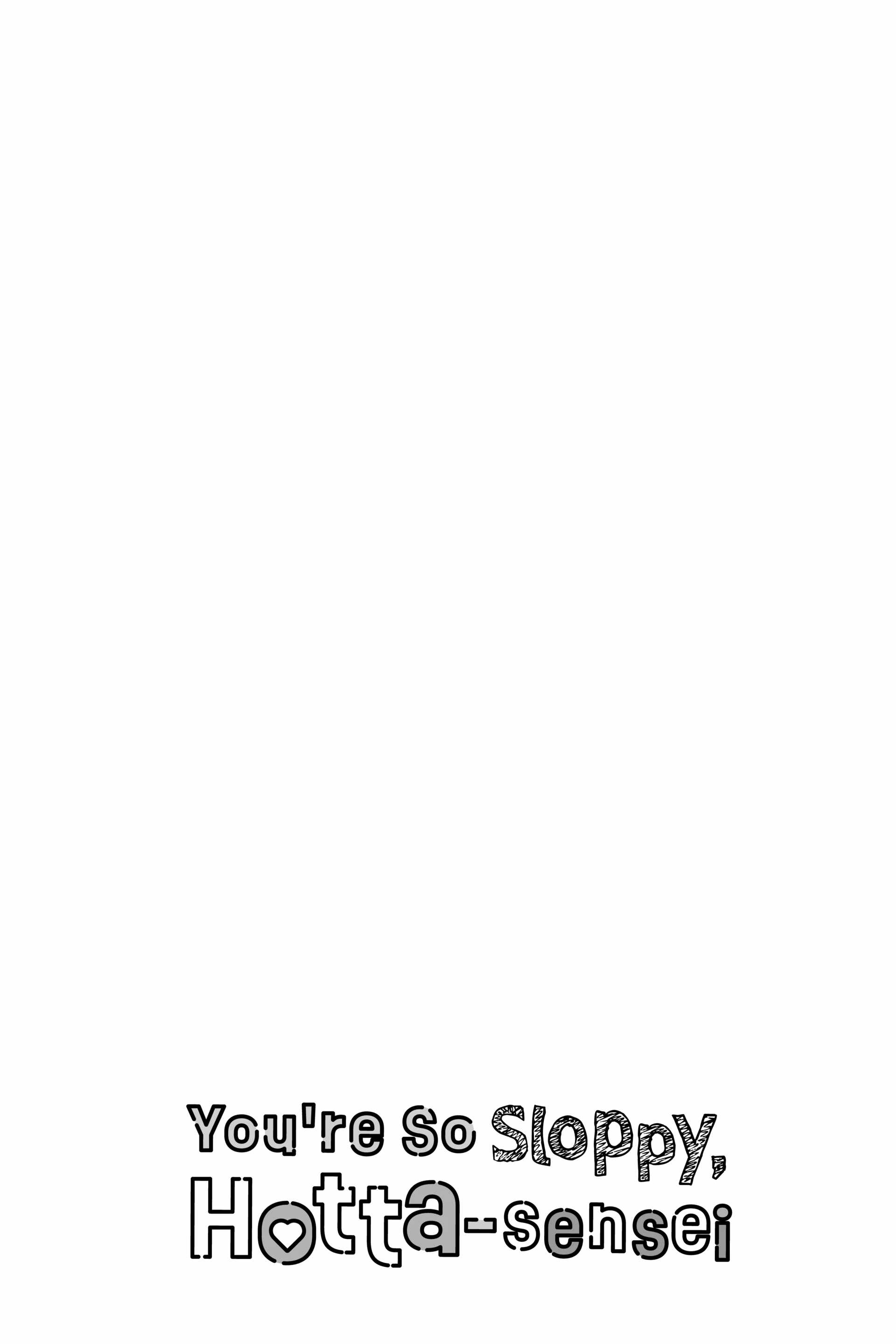 You’re So Sloppy, Hotta-sensei Chapter 17 - Page 14