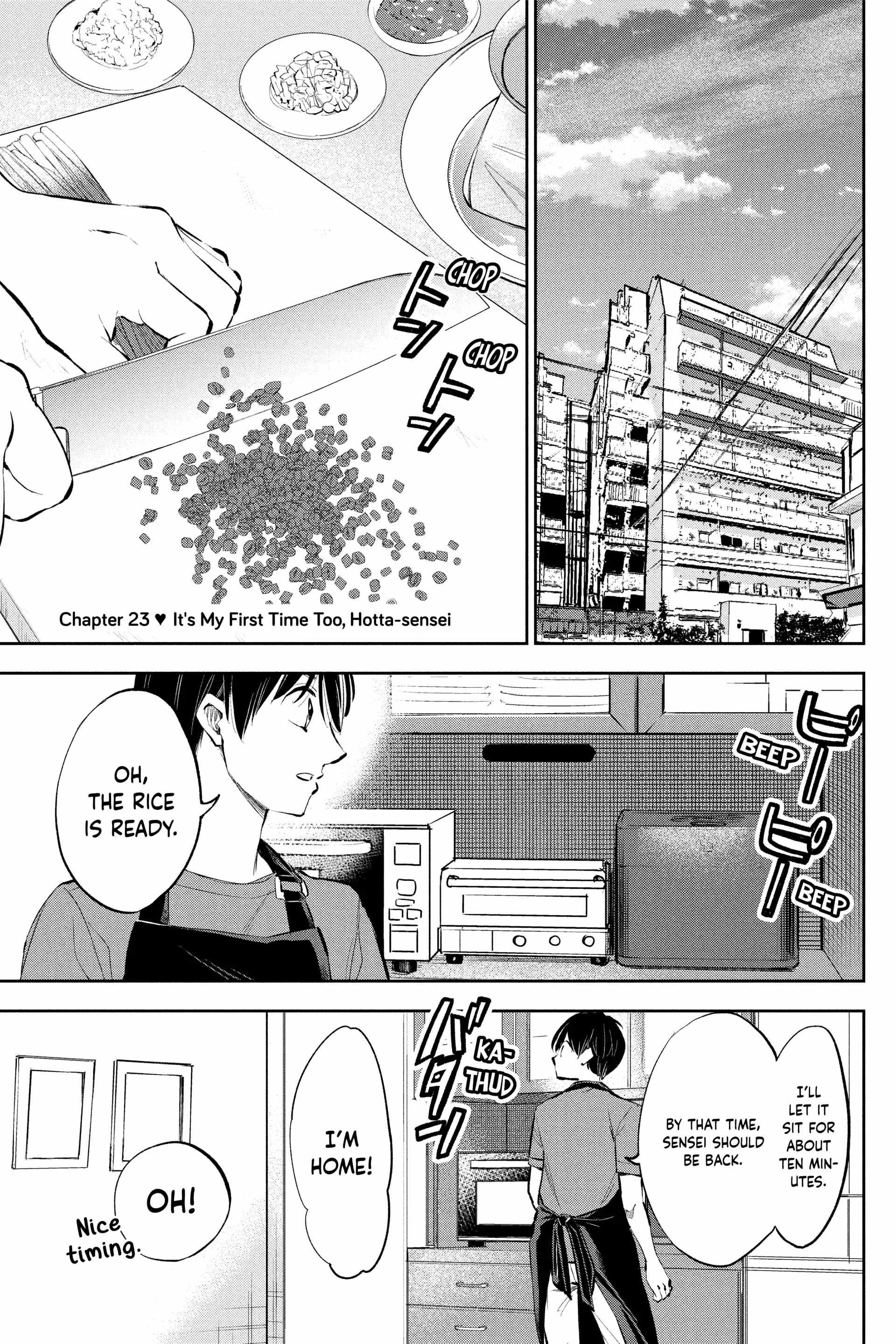 You’re So Sloppy, Hotta-sensei Chapter 23 - Page 1