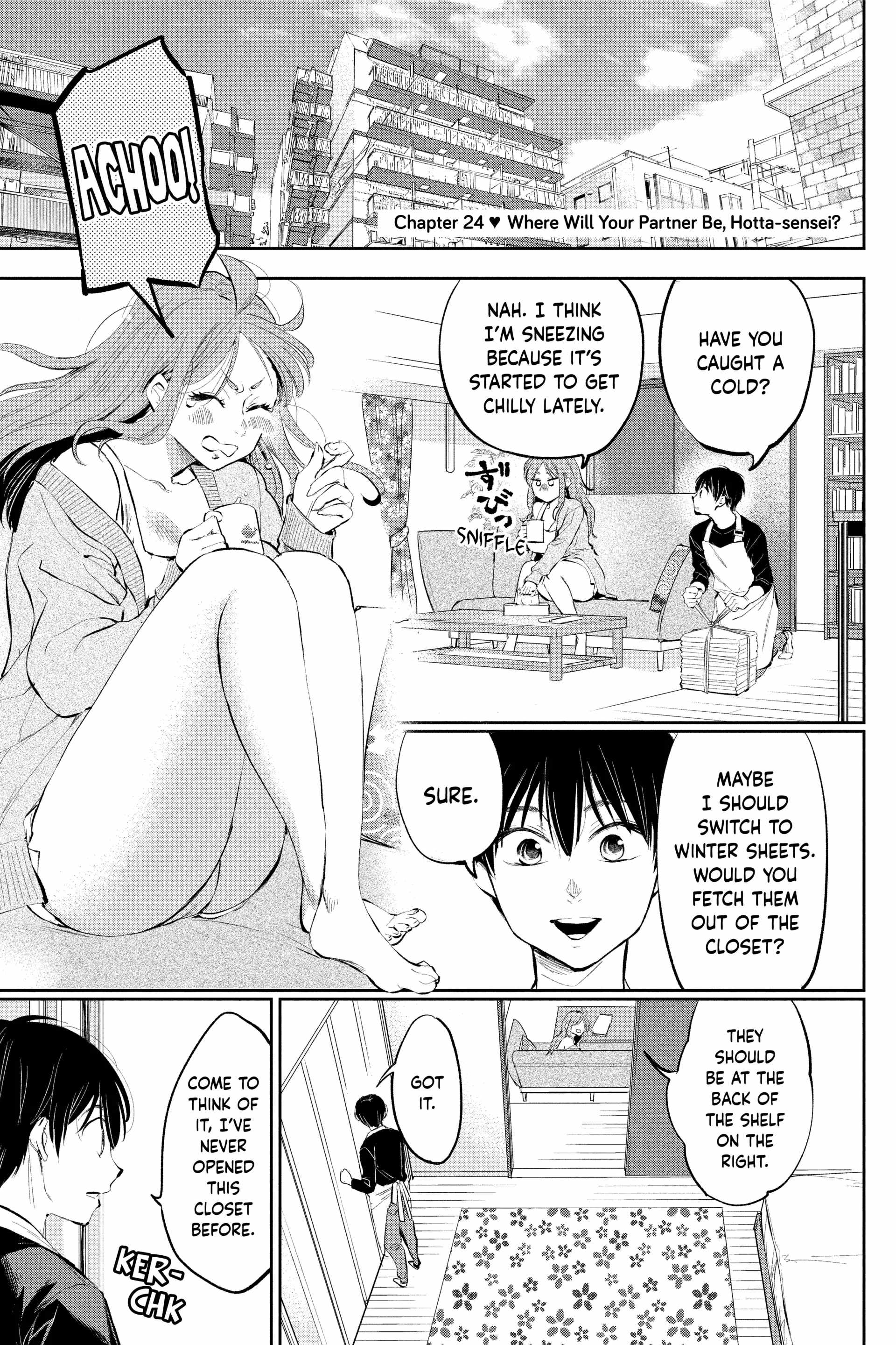 You’re So Sloppy, Hotta-sensei Chapter 24 - Page 1