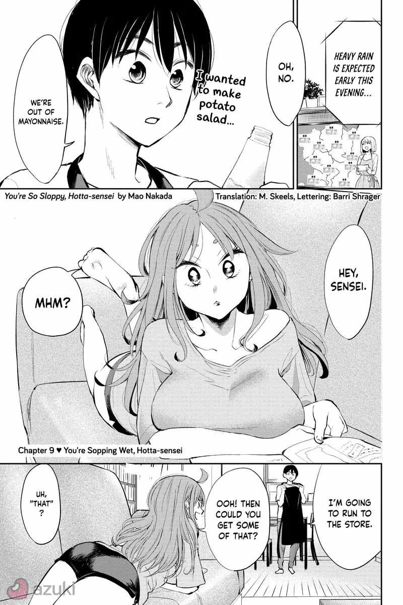 You’re So Sloppy, Hotta-sensei Chapter 9 - Page 1