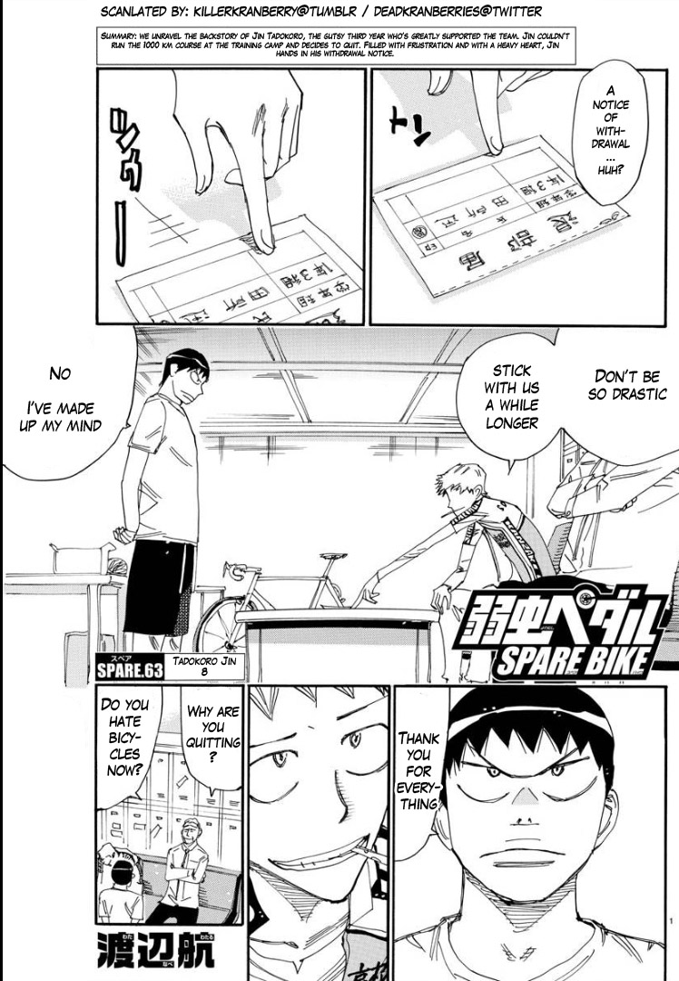 Yowamushi Pedal – Spare Bike Chapter 63 - Page 2