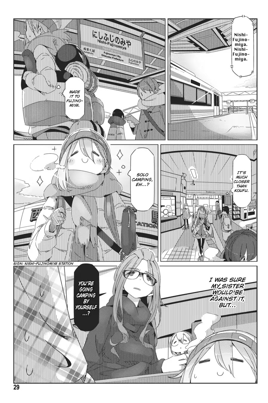 Yurucamp Chapter 36 - Page 1