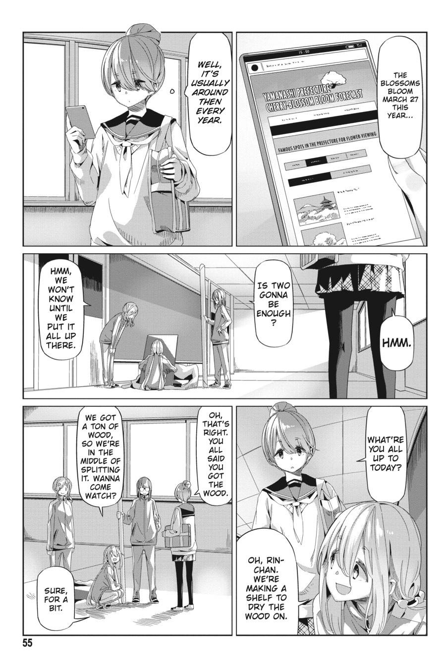 Yurucamp Chapter 66 - Page 1