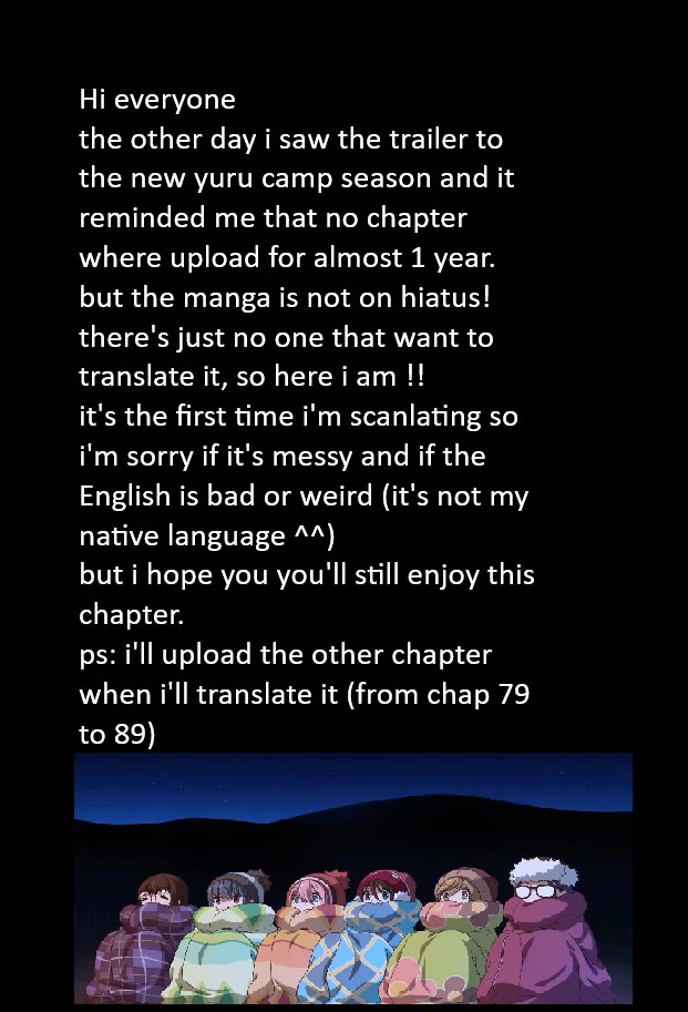 Yurucamp Chapter 78 - Page 1