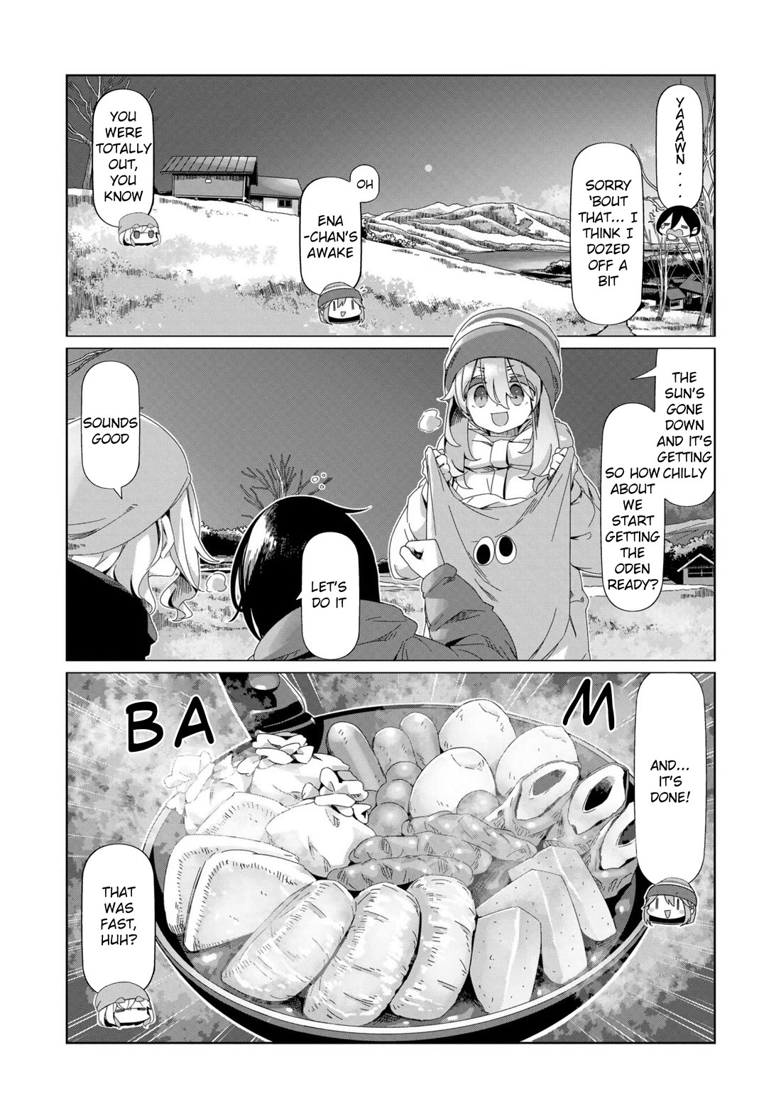 Yurucamp Chapter 98 - Page 1