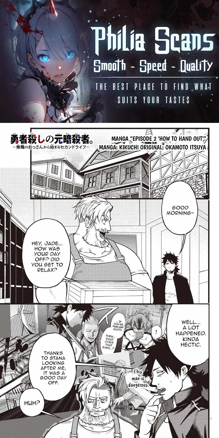Yuusha Goroshi no Moto Ansatsusha. ~Mushoku no Ossan kara Hajimaru Second Life~ Chapter 7 - Page 1