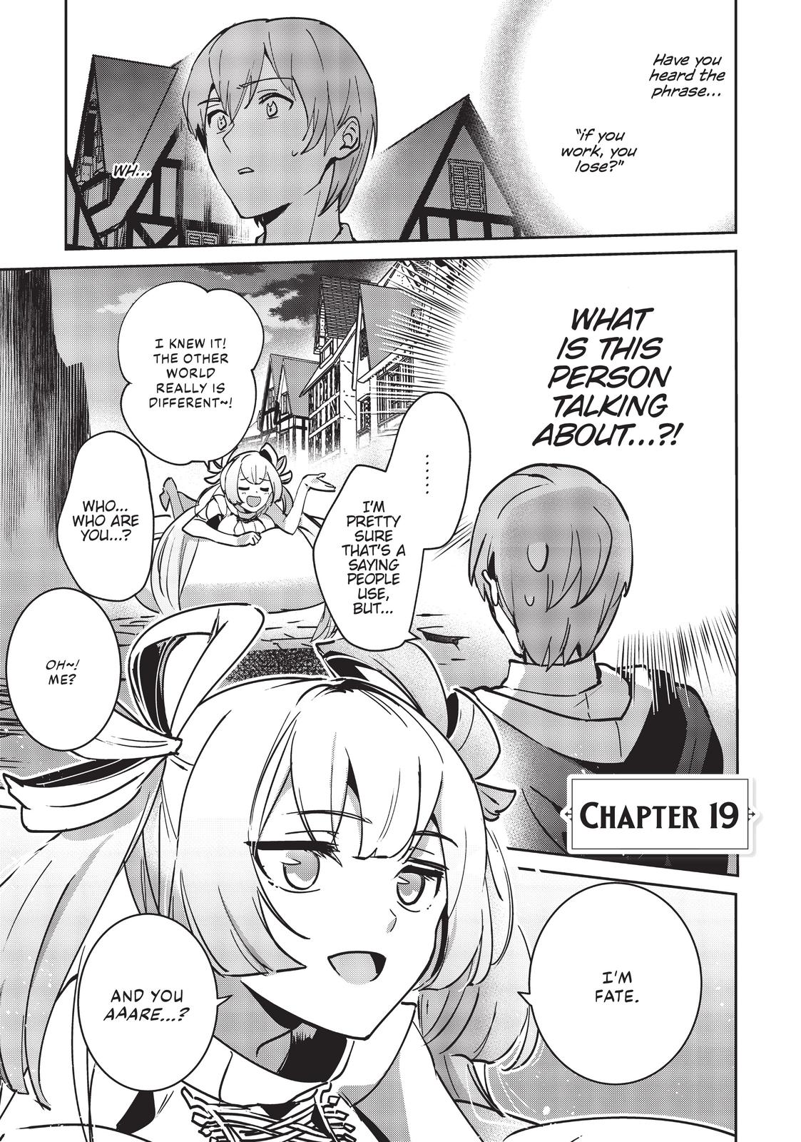 Yuusha Shoukan ni Makikomareta kedo, Isekai wa Heiwa deshita Chapter 19 - Page 1