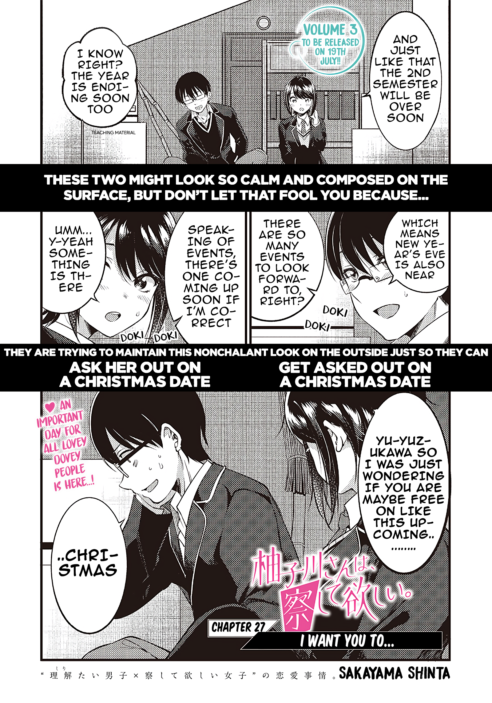 Yuzukawa-san wa, Sasshite Hoshii Chapter 27 - Page 1